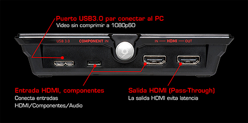 Conexiones Live Gamer Extreme