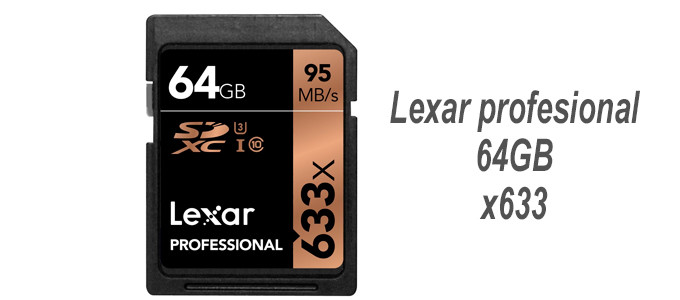 SD Lexar 64GB profesional