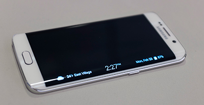 Samsung Galaxy S6 Edge barra lateral