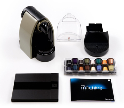 Contenido de la cafetera Nespresso Essenza