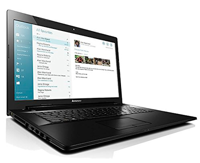 Vista ladeada del portátil Lenovo G70-70