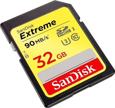 Tarjeta de memoria SD SanDisk Extreme de 32GB