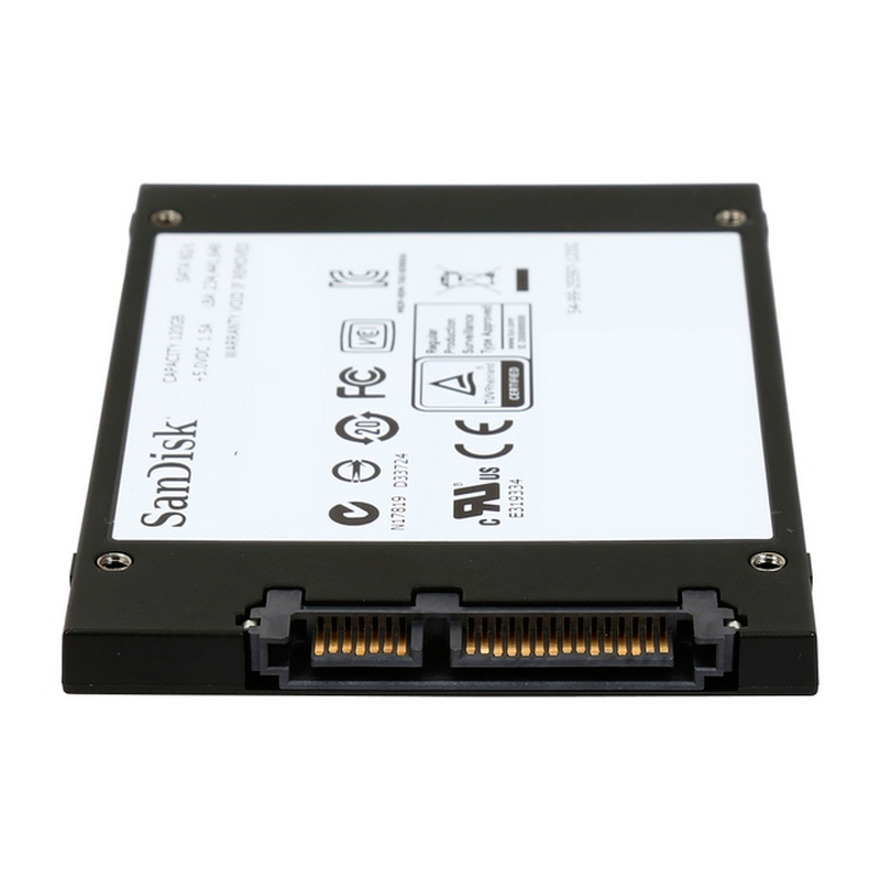 Vista posterior del Disco SanDisk SSD Plus de 480GB
