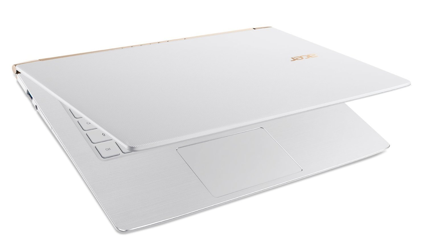 Vista del portátil Acer Aspire S13 casi cerrado