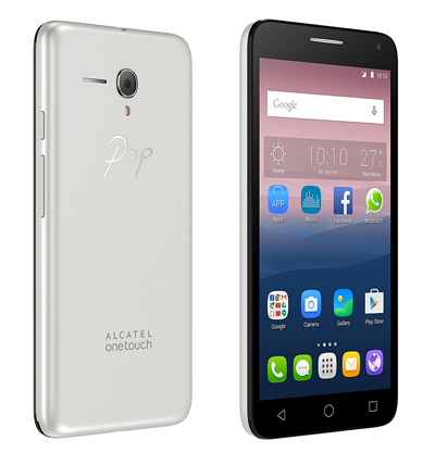 Varias vistas del SmartPhone Alcatel Onetouch Pop 3