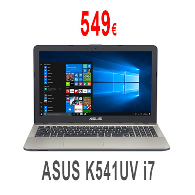 Portátil ASUS K541UV i7