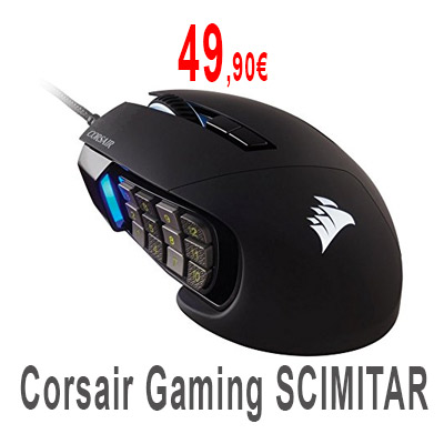 Ratón gaming Corsair Gaming SCIMITAR