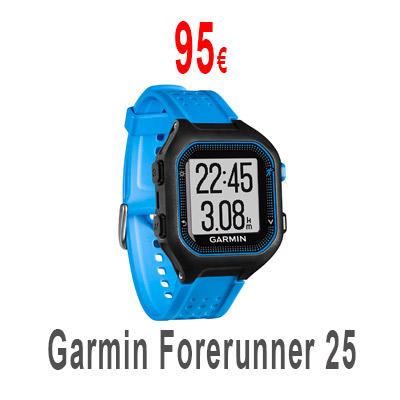 Garmin Forerunner 25 con monitor de ritmo cardiaco.