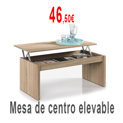 Mesa de centro elevable