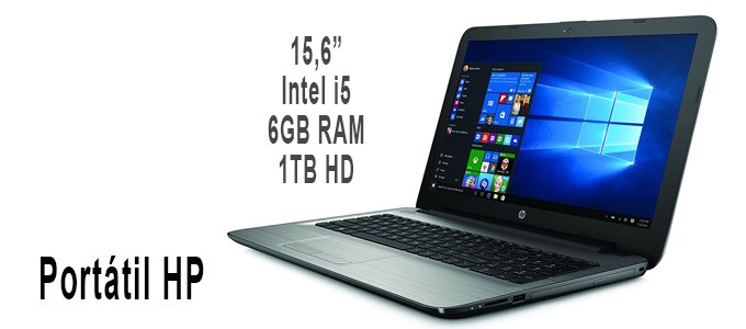 Portátil HP 15-ay125ns con Intel core i5