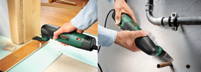 Accediendo a lugares difíciles con la herramienta Bosch PMF 190 E Set