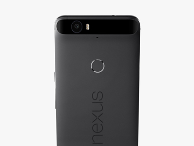 Cámara trasera y sensor de huellas del SmartPhone Huawei Nexus 6P