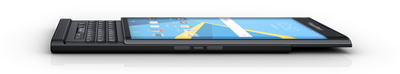 Vista lateral de la BlackBerry Priv