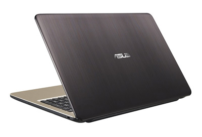 Vista posterior del portátil Asus F540LA con 8GB de RAM