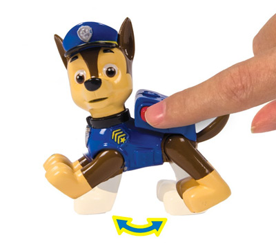Figura con movimiento de Chase del centro de rescate de la Patrulla Canina