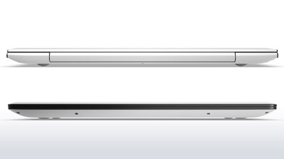 Vista de los laterales del portátil Lenovo U31-70