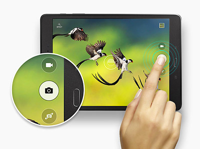 Función disparo continuo de la tablet Samsung Galaxy Tab A