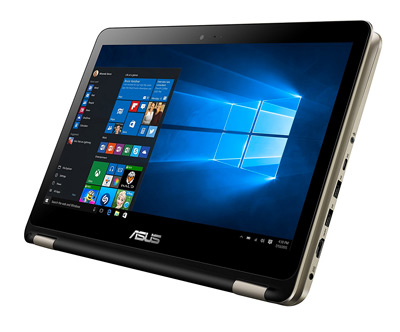 Convertible Asus TP301UA plegado en modo tablet