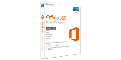 Licencia de 1 año de la suit Office 365 personal
