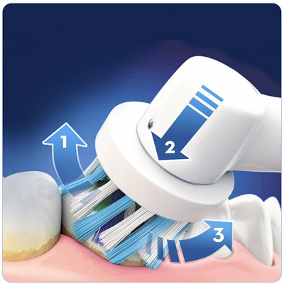 Limpieza 3D del cepillo de dientes eléctrico Oral-B SmartSeries 4000 CrossAction