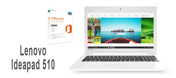 Portátil Lenovo Ideapad 510 con Office 365