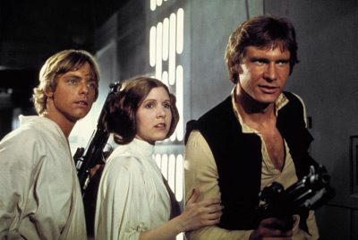 Protagonistas de la saga StarWars en BluRay