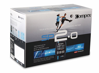 Empaquetado del Electroestimulador Compex SP 2.0.