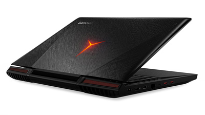 Vista posterior del portátil Lenovo Ideapad Y910