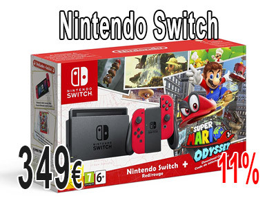 Nintendo Switch más Super Mario Odyssey