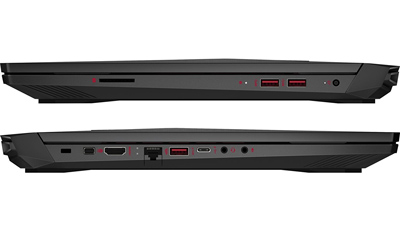 Conexiones del portátil HP OMEN 15 con NVIDIA GTX 1060 de 6GB