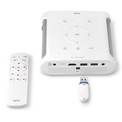 Conexiones del proyector portátil BenQ GS1